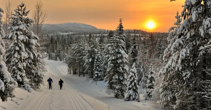 In Finland I Discovered A Colorful, Ambient Scenery For Cross-Country Skiing