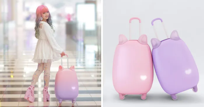 Oh Meow God! This Cutest Suitcase Has Ears That Move!