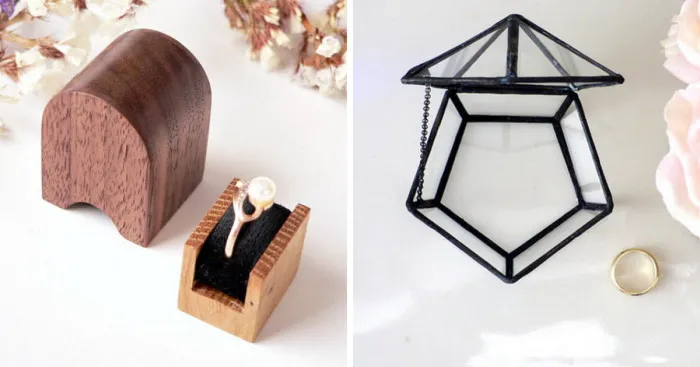 I Chose Different Handmade Ring Boxes To Show Various Engagement Ideas