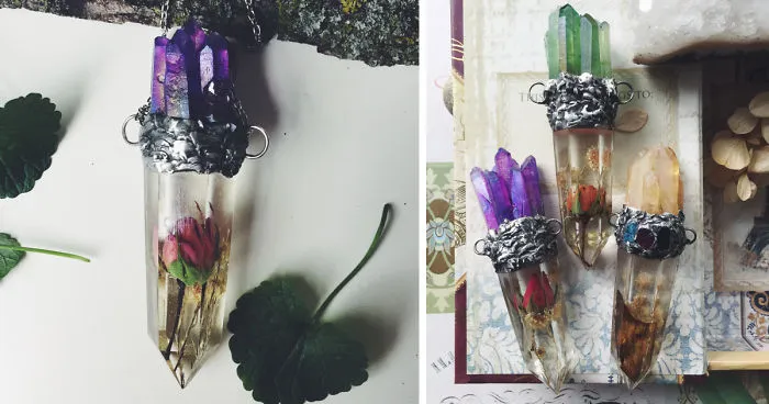 I Create Nature-Inspired Jewelry With Real Flowers