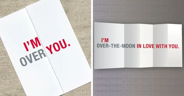 65 Seemingly Offensive Fold-Out Greeting Cards With Hidden Messages Inside