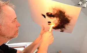 Artist Uses Fire To Create Art