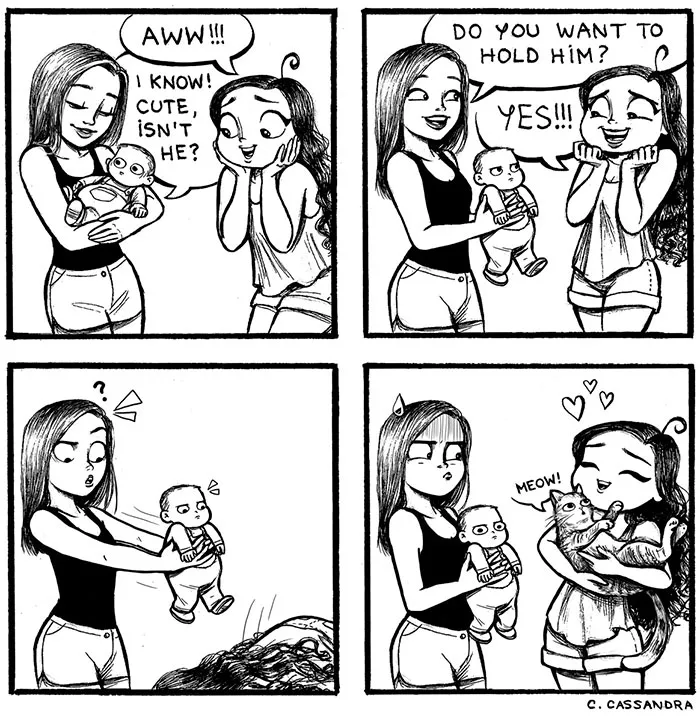 187 Hilarious Comics That Reveal The Reality Of Living With Cats