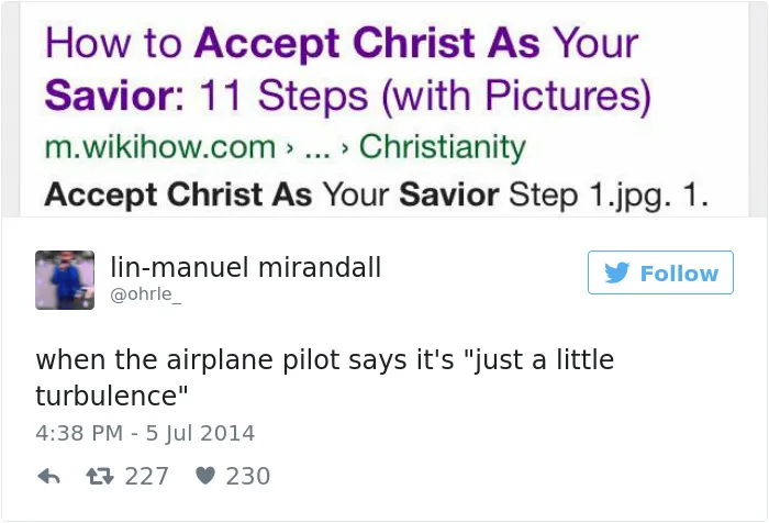 Funny Plane Tweet
