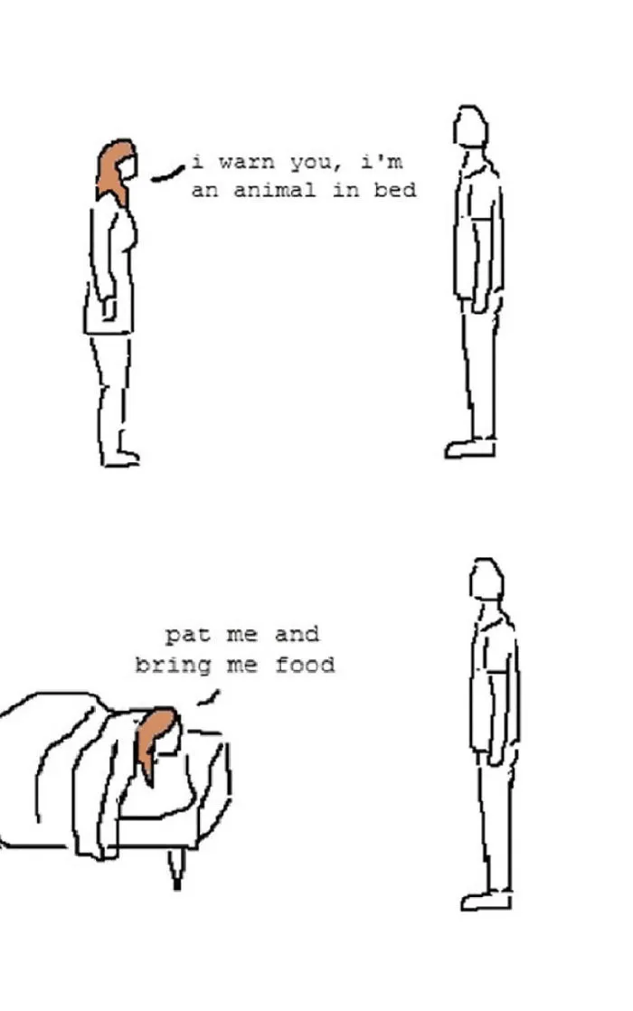 Animal In Bed