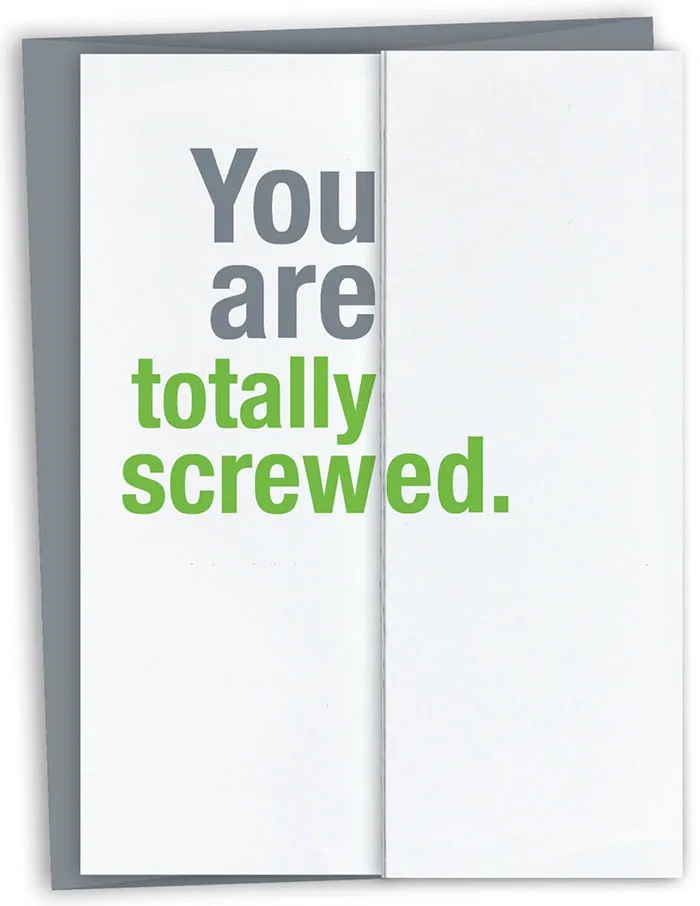 65 Seemingly Offensive Fold-Out Greeting Cards With Hidden Messages Inside