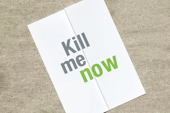 65 Seemingly Offensive Fold-Out Greeting Cards With Hidden Messages Inside