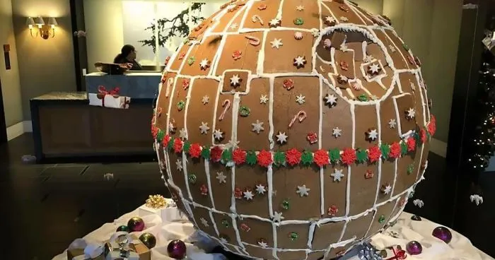 "Fully Operational" Gingerbread Death Star Is Taking Gingerbread House Game To The Next Level