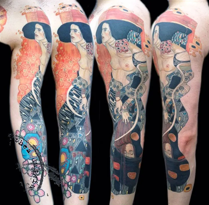 29 Gustav Klimt Tattoos To Show Your Artistic Side