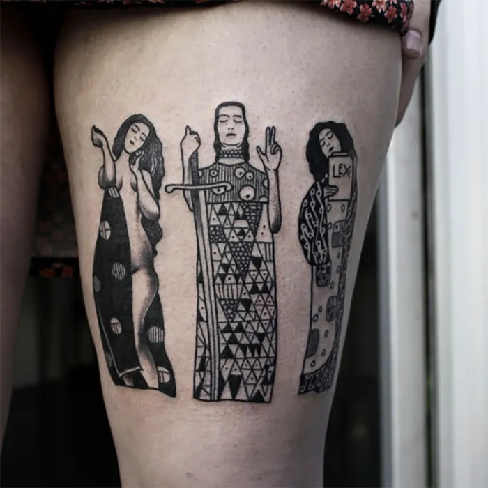 29 Gustav Klimt Tattoos To Show Your Artistic Side