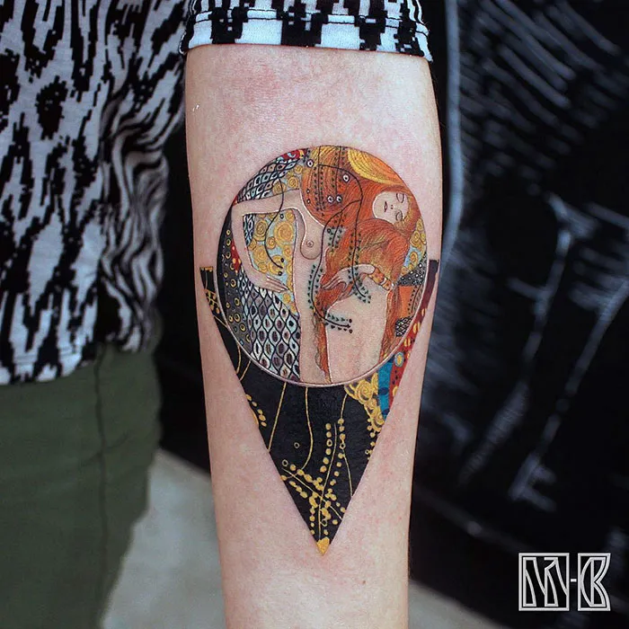 29 Gustav Klimt Tattoos To Show Your Artistic Side