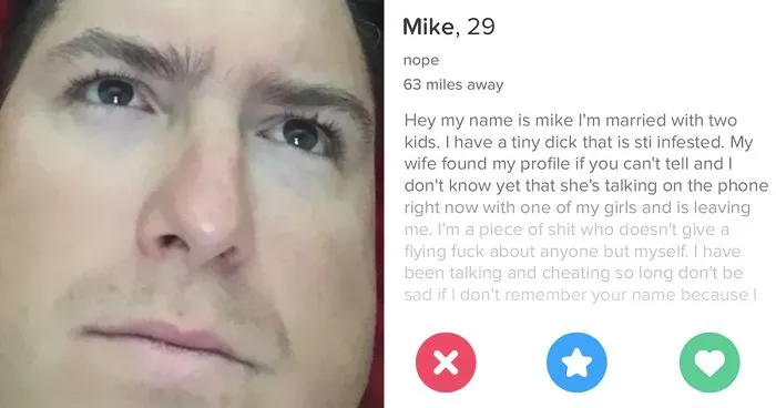 Woman Finds Her Cheating Husband's Tinder And Brutally Rewrites His About Info