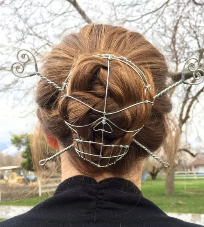 I Am Into This: A Skull And Crossbones Hair Bun Cover