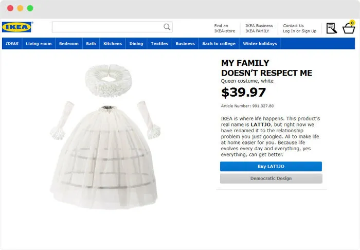 IKEA Renames Products After Most Googled Relationship Problems (101 Pics)