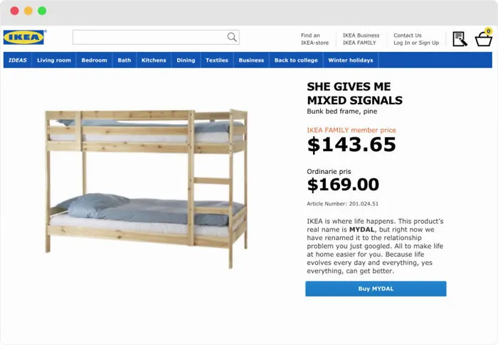 IKEA Renames Products After Most Googled Relationship Problems (101 Pics)
