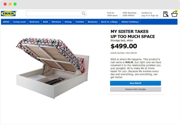 IKEA Renames Products After Most Googled Relationship Problems (101 Pics)