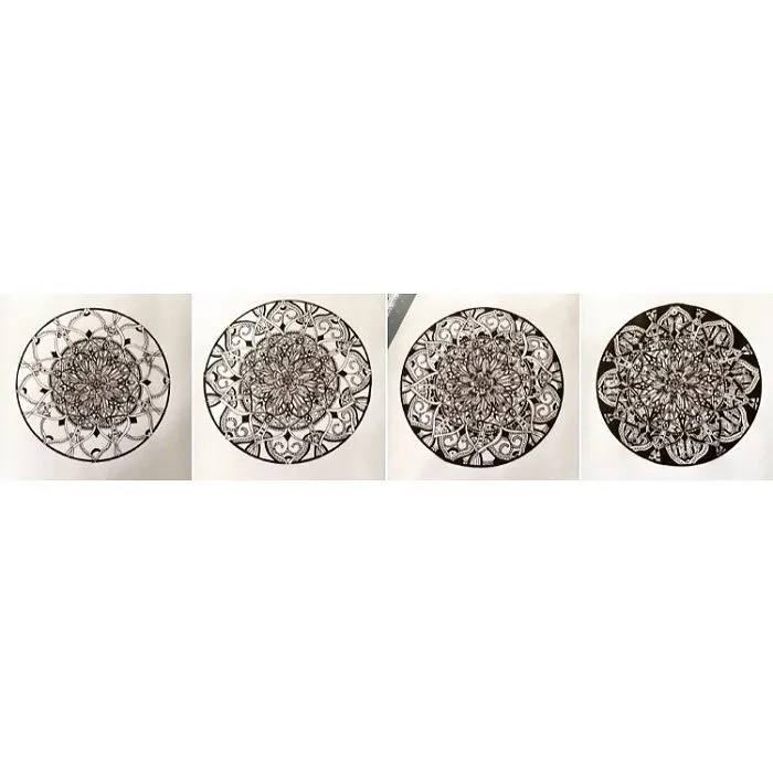 Mandala Progression- Life. Hardships. Peace.