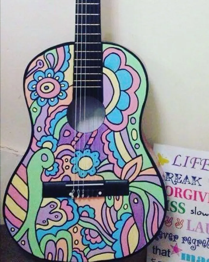 Handpainted Guitar