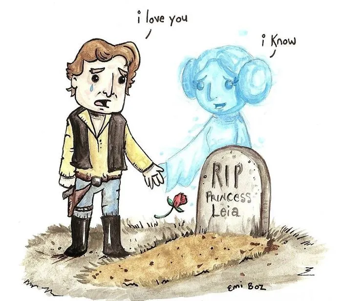 290 Touching Tributes To Late Carrie Fisher By Artists Around The World