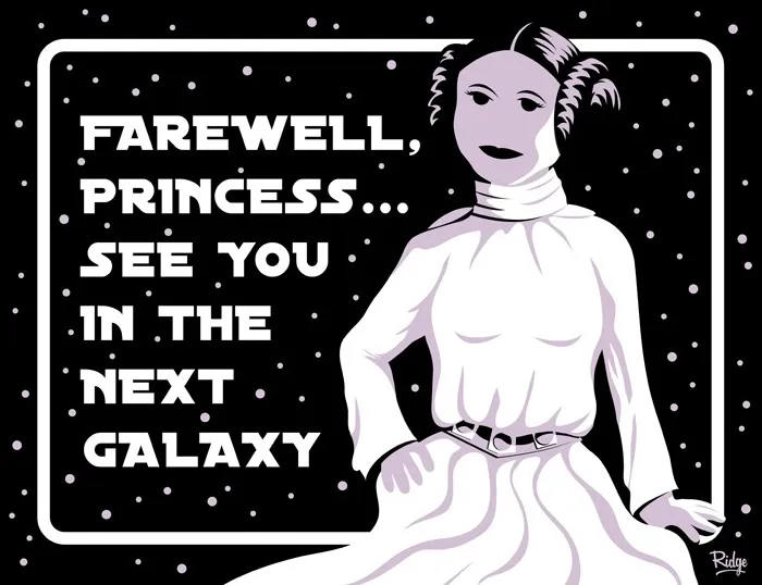 290 Touching Tributes To Late Carrie Fisher By Artists Around The World