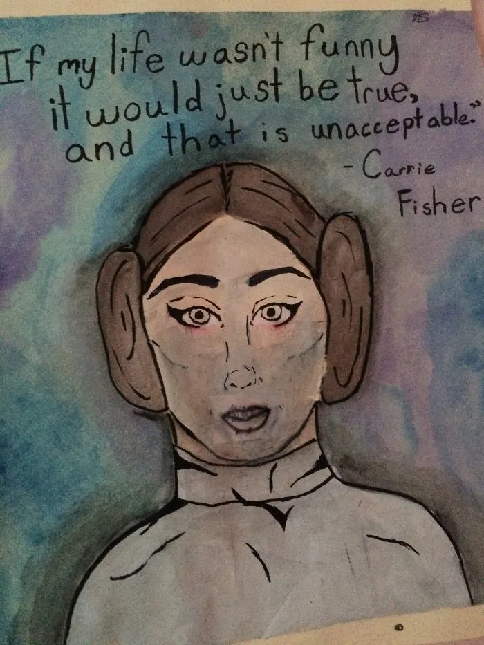 290 Touching Tributes To Late Carrie Fisher By Artists Around The World