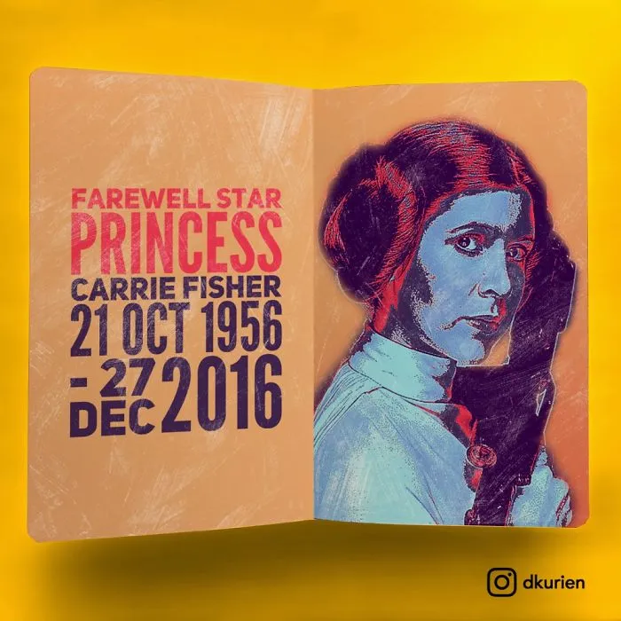 290 Touching Tributes To Late Carrie Fisher By Artists Around The World