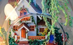 Forest Home In Glass Ball Diy