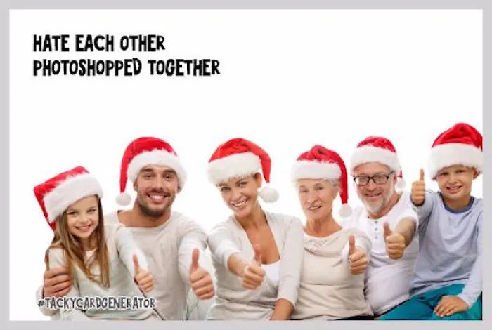 This Website Lets You Generate Awkward Christmas Cards