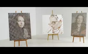 Hand-Painted Pixel Portraits