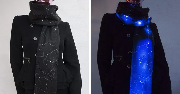 This Starry LED Scarf Will Light Up The Universe Around You
