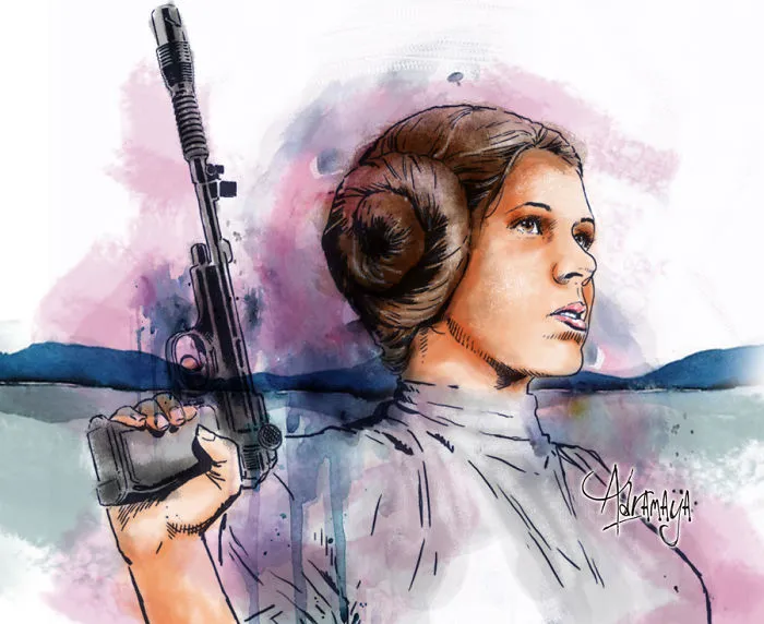 290 Touching Tributes To Late Carrie Fisher By Artists Around The World
