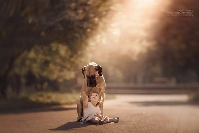 Little Kids And Their Big Dogs