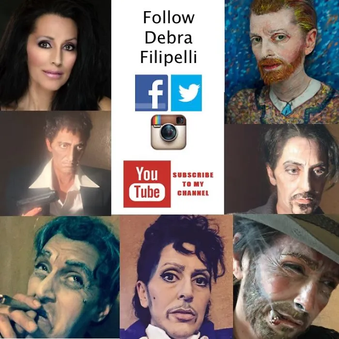 Artist Debra Filipelli Does Celebrity Transformations