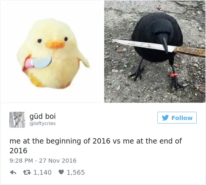 76 Hilarious Before-And-After Transformation Pics Show How 2016 Changed People
