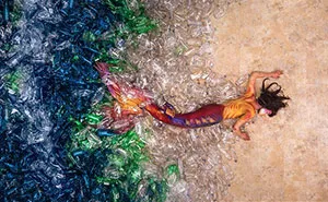 Mermaids Swim In A 10,000 Plastic Bottle Ocean To Show How Much Average Person Pollutes Earth