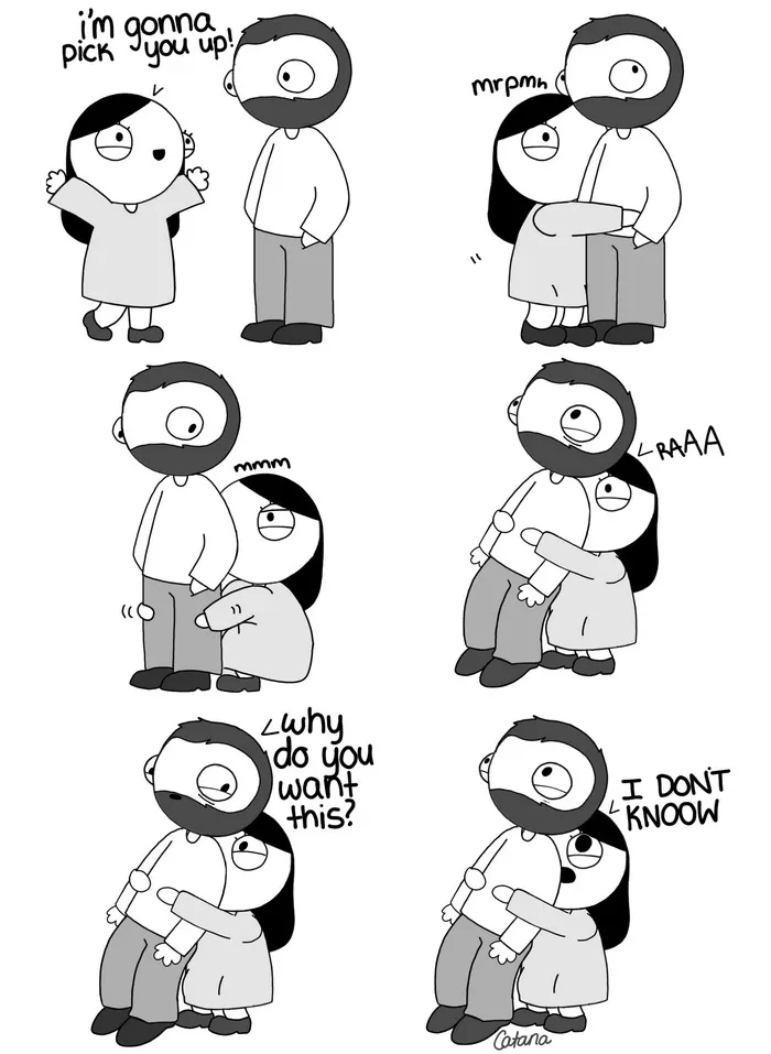 Girlfriend Secretly Illustrates Everyday Life With Her Boyfriend, He Uploads Comics Online And They Go Viral