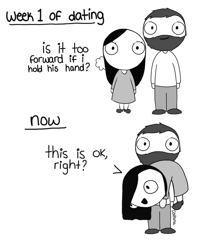 Girlfriend Secretly Illustrates Everyday Life With Her Boyfriend, He Uploads Comics Online And They Go Viral
