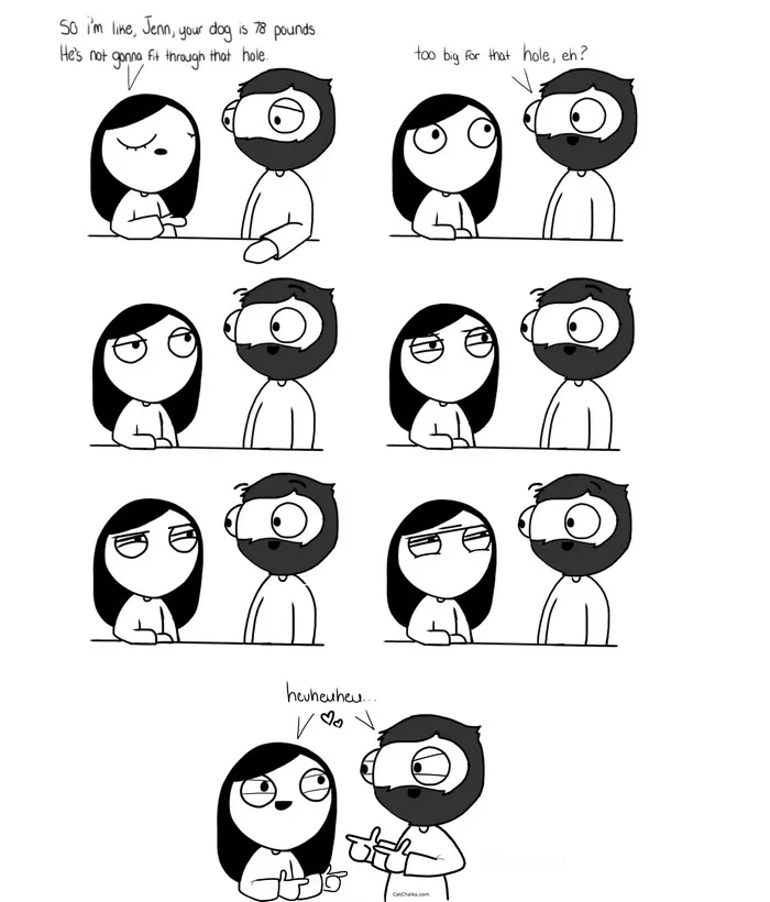 Girlfriend Secretly Illustrates Everyday Life With Her Boyfriend, He Uploads Comics Online And They Go Viral
