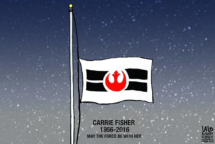 290 Touching Tributes To Late Carrie Fisher By Artists Around The World