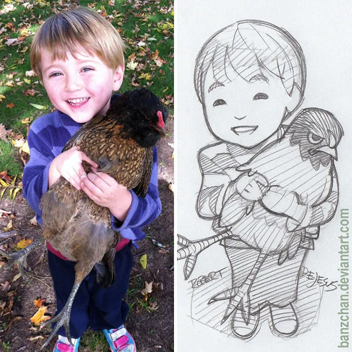 Illustrator Turns People And Their Pets Into Cartoon Characters