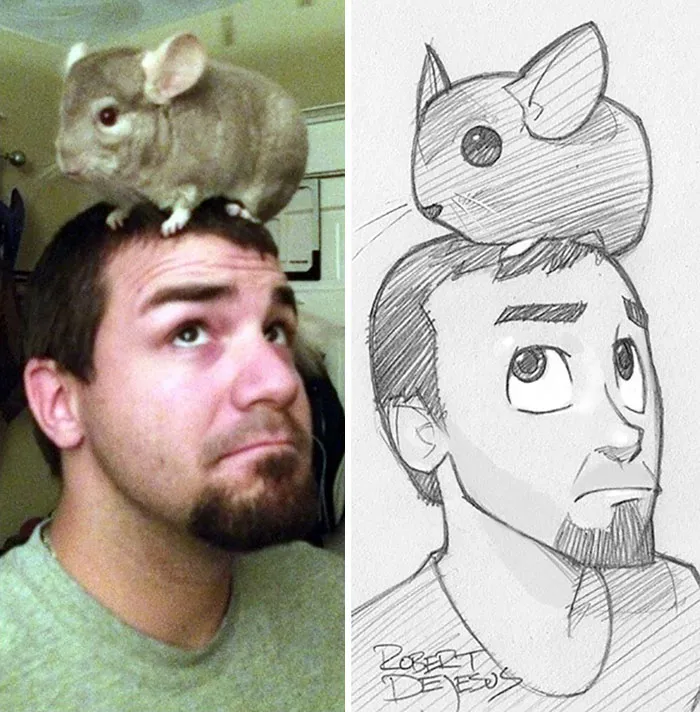 Illustrator Turns People And Their Pets Into Cartoon Characters