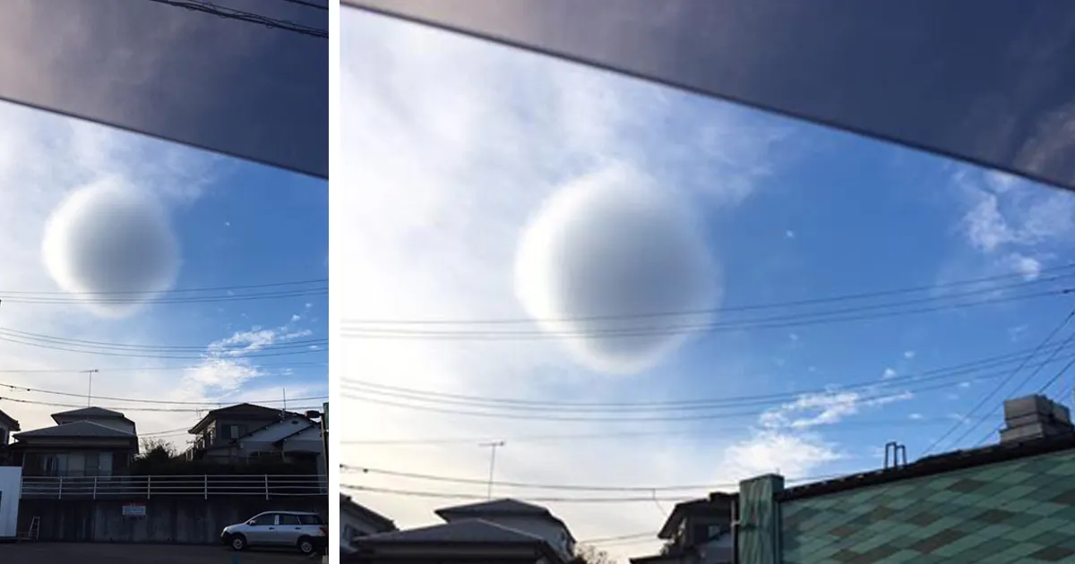 Misteriosa nube esférica captada en Japón