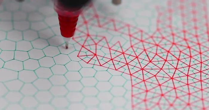 Precision Drawing Done By A Robot