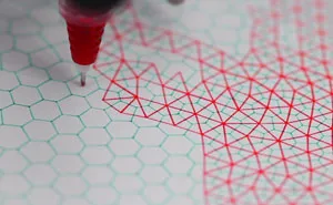 Precision Drawing Done By A Robot