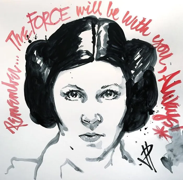 290 Touching Tributes To Late Carrie Fisher By Artists Around The World