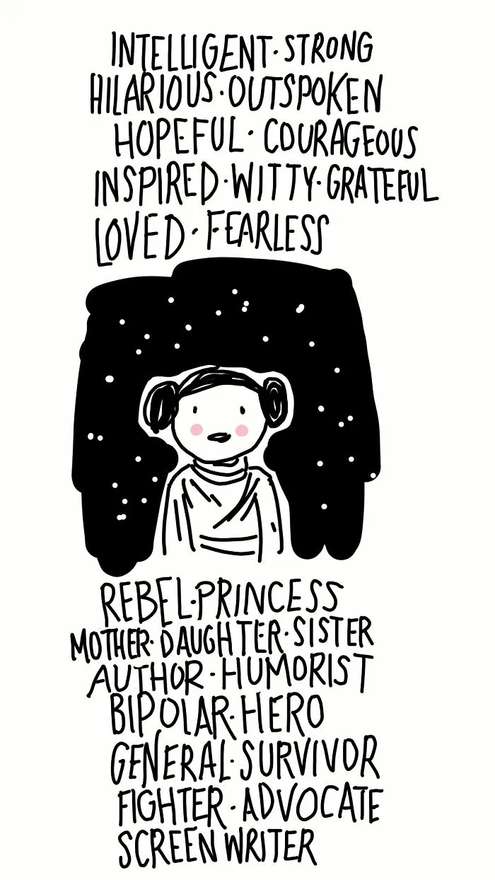 290 Touching Tributes To Late Carrie Fisher By Artists Around The World