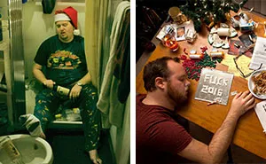 In 2008 Mom Told Son To "Sober Up" And Make His Own Christmas Cards, Son Delivers Every Year