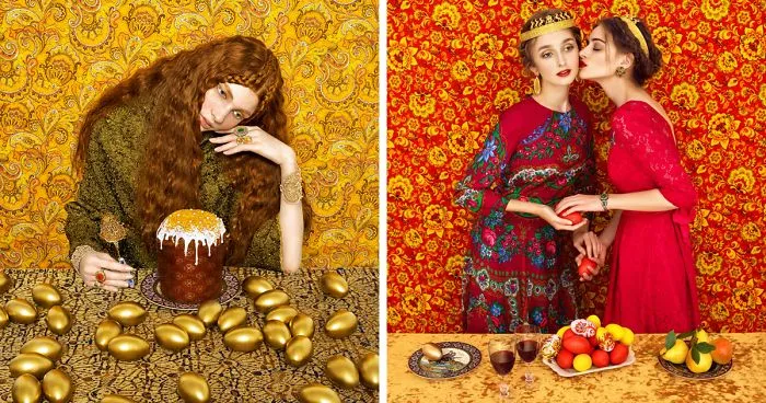 Colorful Portraits Celebrate The Unique Beauty Of Slavic Folklore By Combining Traditionalism With High-Fashion