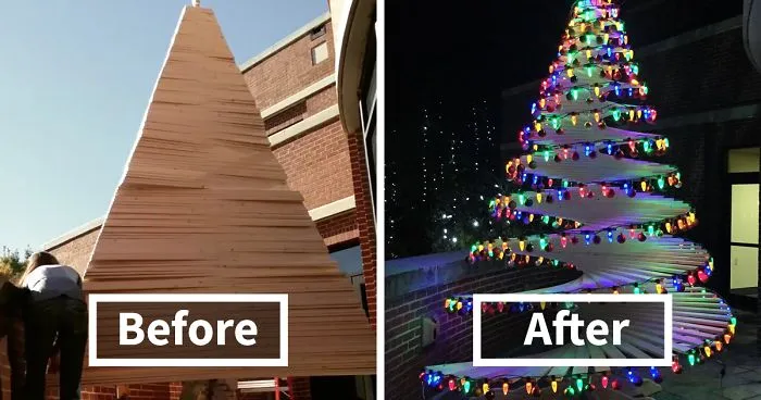 Incredible Spiraling Christmas Tree