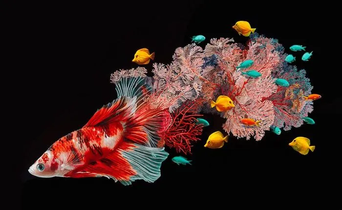 Hyperrealistic Paintings Of Fish Merged With Their Surroundings By Lisa Ericson